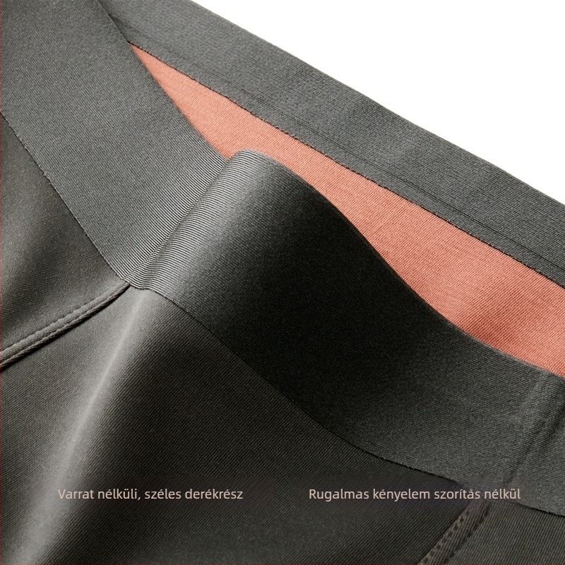 Férfi Ice Silk 100S, kétoldalas Lenzing Modal és Mulberry Silk boxerbrief, középmagas derékú, légáteresztő, varrás nélküli
