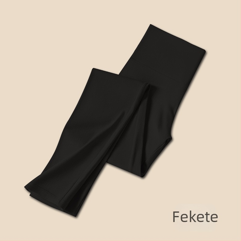 Női pamut leggings magas derekú őszi–téli szezonra, karcsúsító hasformáló, vékony, meleg belső ruházat
