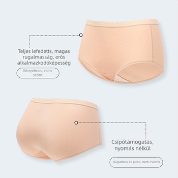 Női fehérnemű 100-count pamutból, lélegző, ruhák alatt láthatatlan, középmagas derék, pamut bélés az ágyéknál