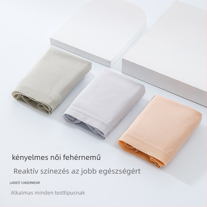 Női fehérnemű 100-count pamutból, lélegző, ruhák alatt láthatatlan, középmagas derék, pamut bélés az ágyéknál