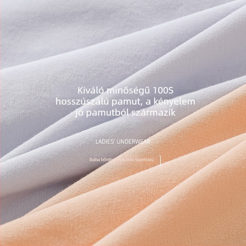 Női fehérnemű 100-count pamutból, lélegző, ruhák alatt láthatatlan, középmagas derék, pamut bélés az ágyéknál