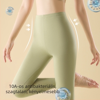 100% pamutból készült magas derekú melegítőnadrág nőknek, belső viselésre, fenékemelés, plusz méret, vékony anyag, tavasz–ősz–tél