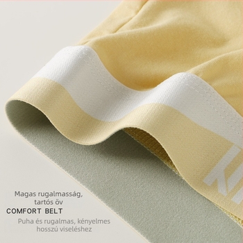 Yo Shidun Férfi középmagasságú boxeralsónadrág, lélegző pamutból (95–100%), egyszerű szövés