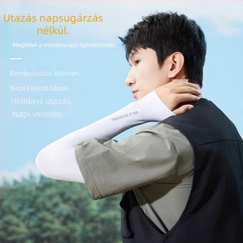 Uniszex kerékpáros karvédő UV-védelemmel és Ice Silk hűtéssel, nylon anyag (81–95% nylon tartalom)