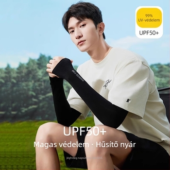 Uniszex kerékpáros karvédő UV-védelemmel és Ice Silk hűtéssel, nylon anyag (81–95% nylon tartalom)