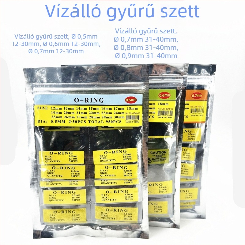 Óra hátlap vízálló tömítőgyűrű – szerszámkészlet, háztartási használathoz, 1 készlet