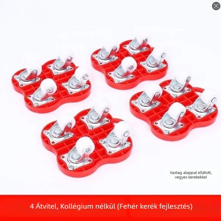 Univerzális nehéz tárgyak mozgatására szolgáló görgők fékkel — 40 darabos szerszámkészlet demontázshoz, háztartási bútorokhoz, ágyakhoz és szekrényekhez