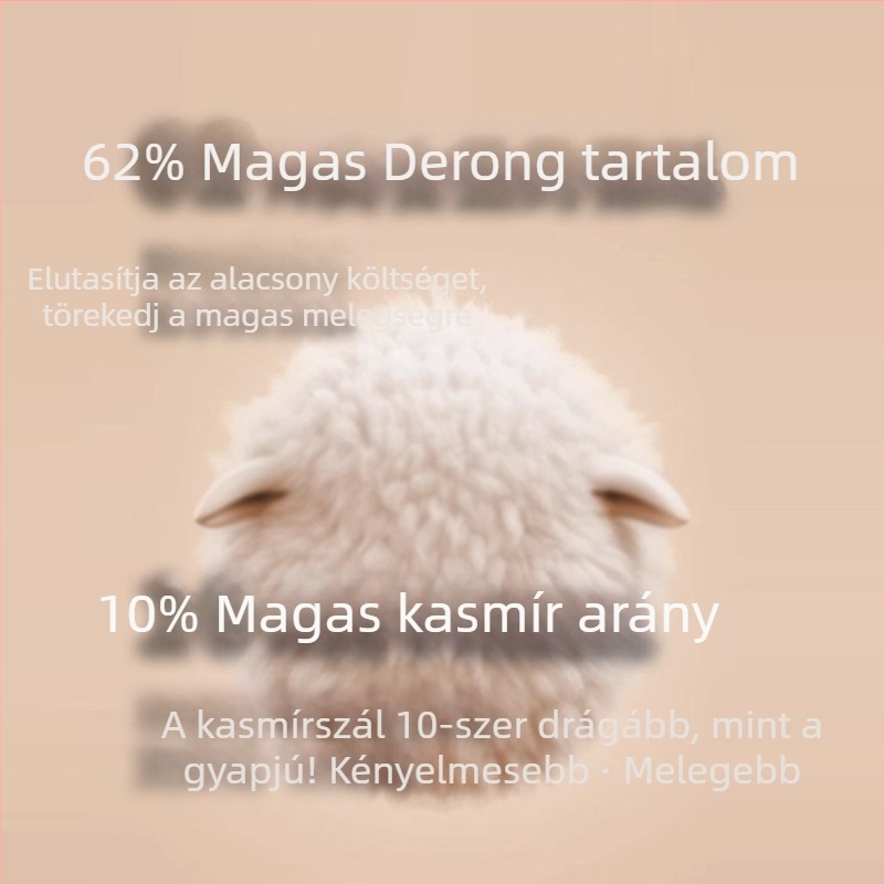 Derong akril alapanyagú női őszi-téli melegítő garnitúra, dupla rétegű, 251–300 g/m² vastagság, kerek nyakú, hosszú ujjú felső és nadrág