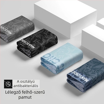 Férfiak számára lélegző nylon boxer brief, középmagasság, ágyéki bélés 91–95% nylon