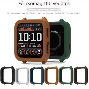 Garmin Venu X1 Fél-kör TPU/TPE védőfedél (Anyag: TPU/TPE; Modell: Garmin Venu X1; Súly: 0.008 kg; Csomagolás: gyöngyház zacskó)