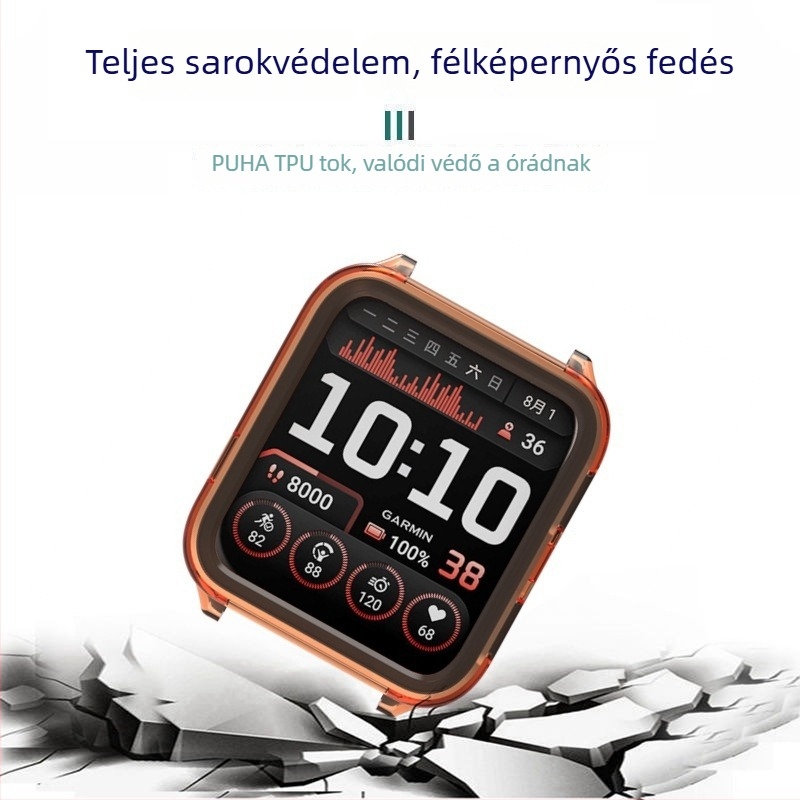 Garmin Venu X1 Fél-kör TPU/TPE védőfedél (Anyag: TPU/TPE; Modell: Garmin Venu X1; Súly: 0.008 kg; Csomagolás: gyöngyház zacskó)