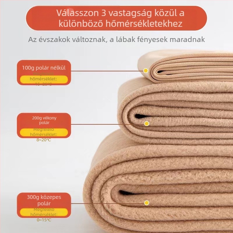 Magas derekú alakformáló harisnya fleece-béléssel, vastag téli harisnyanadrág, teljes hosszában formázó a lábakat