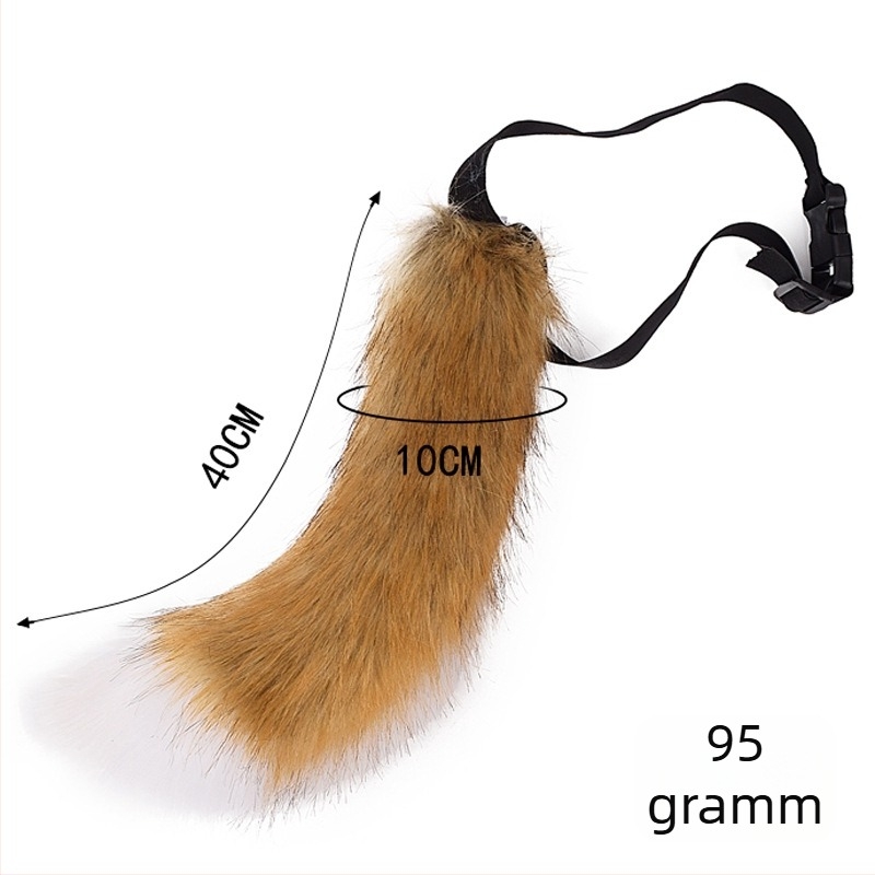 Cosplay realisztikus róka farok, hajlítható és állítható kiegészítő felnőtteknek, 2024 ősz kiadás