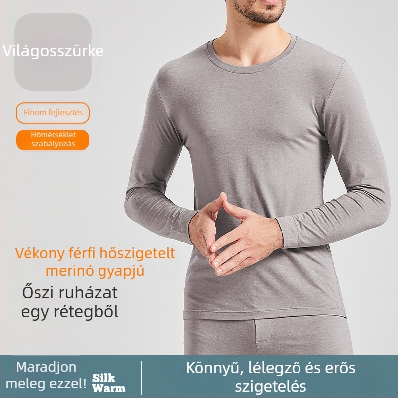 Őszi-téli fűtő termo alsó-felső készlet, akril tartalom 30–50%, vastag anyag 251–300 g/m2, varrás nélküli