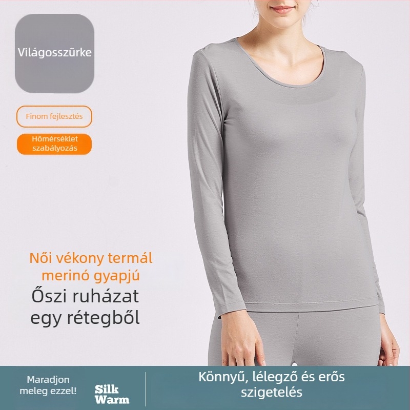 Őszi-téli fűtő termo alsó-felső készlet, akril tartalom 30–50%, vastag anyag 251–300 g/m2, varrás nélküli