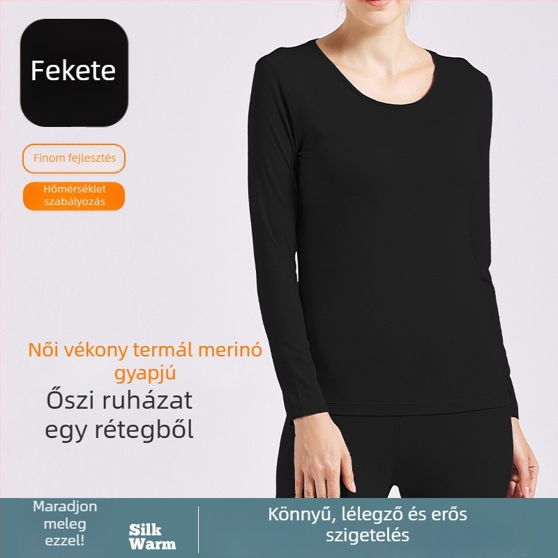 Őszi-téli fűtő termo alsó-felső készlet, akril tartalom 30–50%, vastag anyag 251–300 g/m2, varrás nélküli