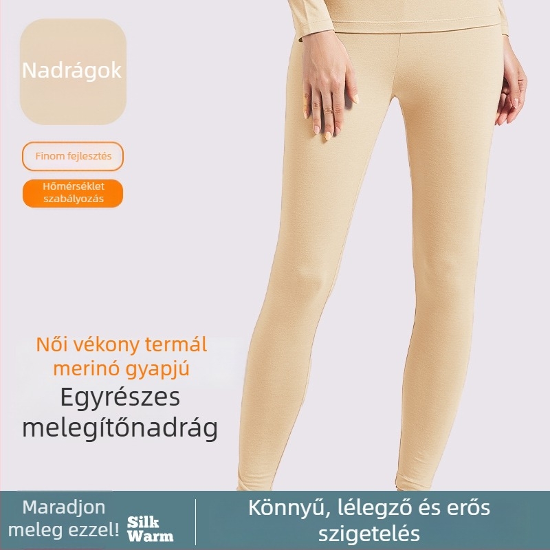 Őszi-téli fűtő termo alsó-felső készlet, akril tartalom 30–50%, vastag anyag 251–300 g/m2, varrás nélküli