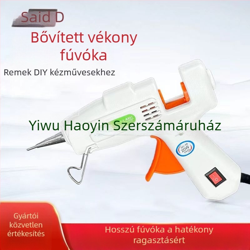 Saed 20W/30W meleg ragasztópisztoly hosszabbító fúvóka, kézi adagolás ékszerkészítéshez