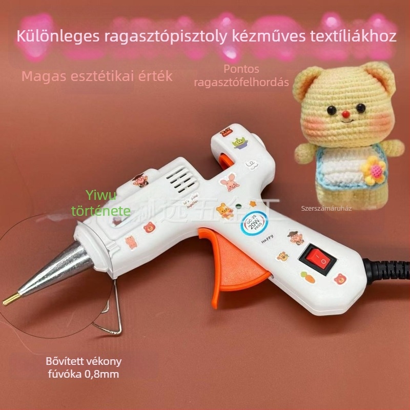 Saed 20W/30W meleg ragasztópisztoly hosszabbító fúvóka, kézi adagolás ékszerkészítéshez