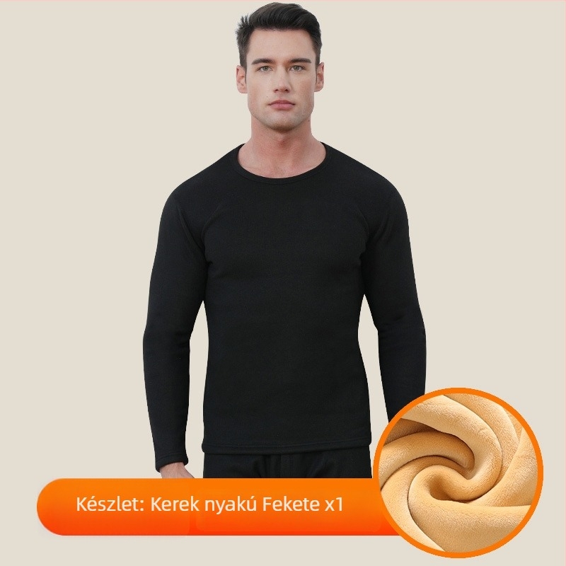 Vastag termikus alsónemű szett fleece béléssel, ultra puha, kationikus poliészter, bőrbarát, melegítő ruházat