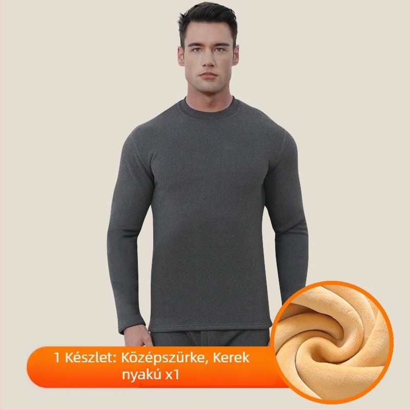 Vastag termikus alsónemű szett fleece béléssel, ultra puha, kationikus poliészter, bőrbarát, melegítő ruházat