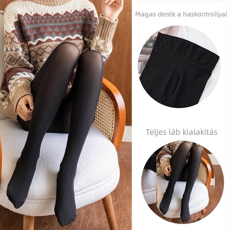 Macska Mancs maszk, harisnyák rozsdamentes acélból, harisnyák lóolajjal tavasszal-őszre, harisnyák testszínű nyomásos hatással, karcsúsító leggings