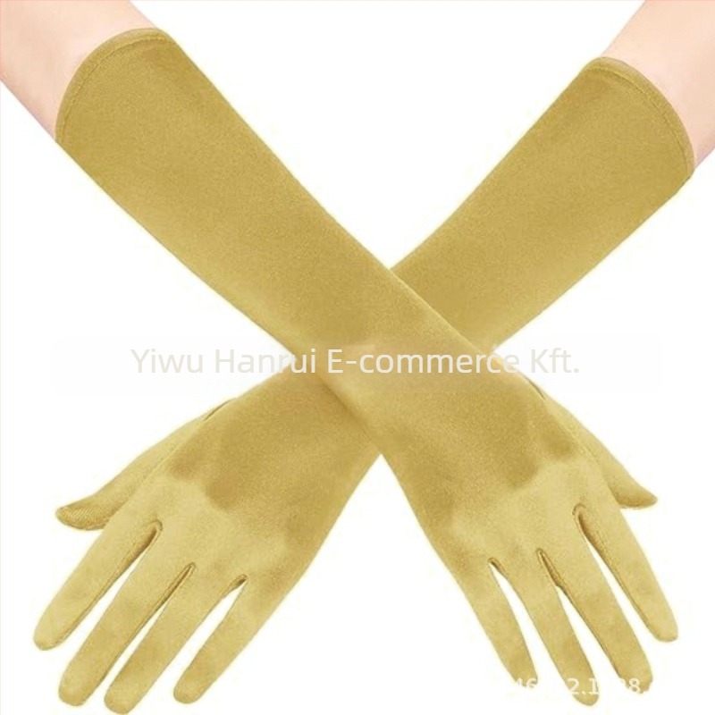 Textil anyagú cosplay kesztyű, kézzel készült, 1920-as évek stílusú kiegészítő