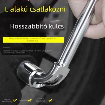 Bangli L-alakú dugókulcs készlet, 7 alakú dupla fej dizájn, külső hatszög, 45# acél, Allen fej