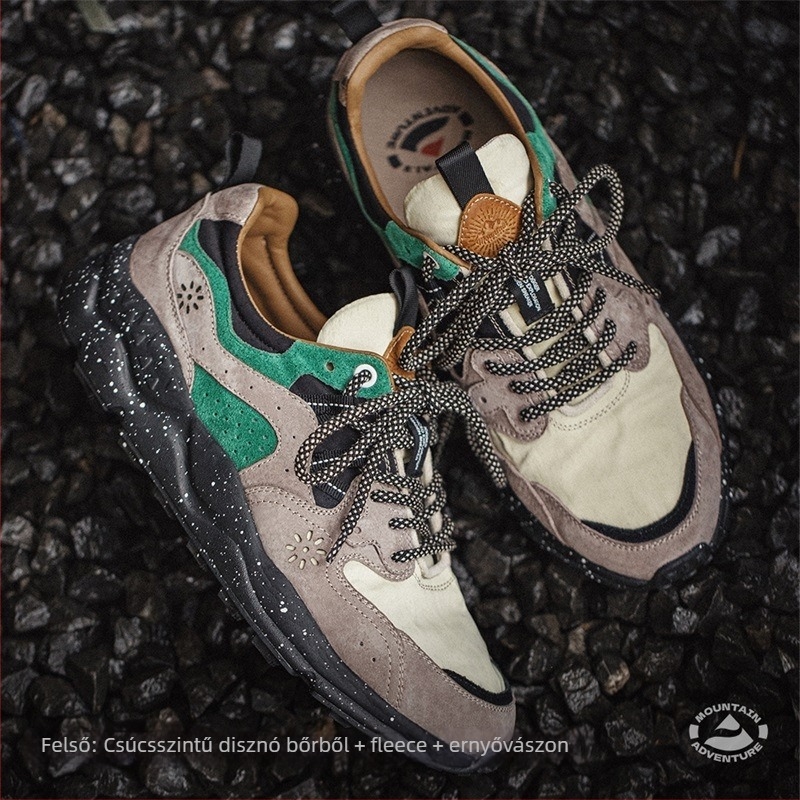 Dad Shoes – Unisex, Felső rész: kevert anyag, Zárás: fűző, Kerek orr, Lapos sarok