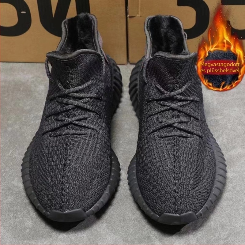 Téli Coconut cipő fleece béléses, elöl fűzőkkel, hálós felsőrésszel, alacsony felső rész, kerek orr