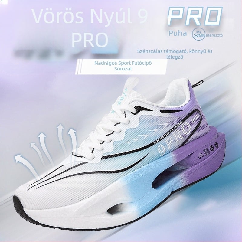 Futócipő - Lélegző hálós felsőrész, könnyű, gyorsan száradó, csúszásmentes gumitalp, alacsony felső