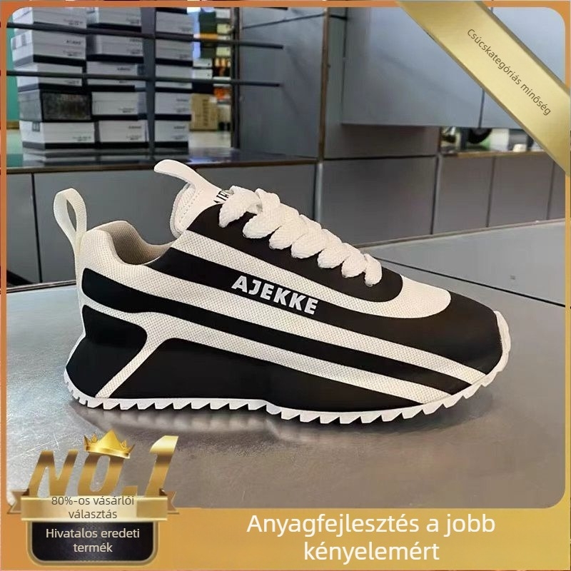 Férfi loaferek – légáteresztő hálófelső, fűzőzárás, hegyes orr, gumitalp, könnyű