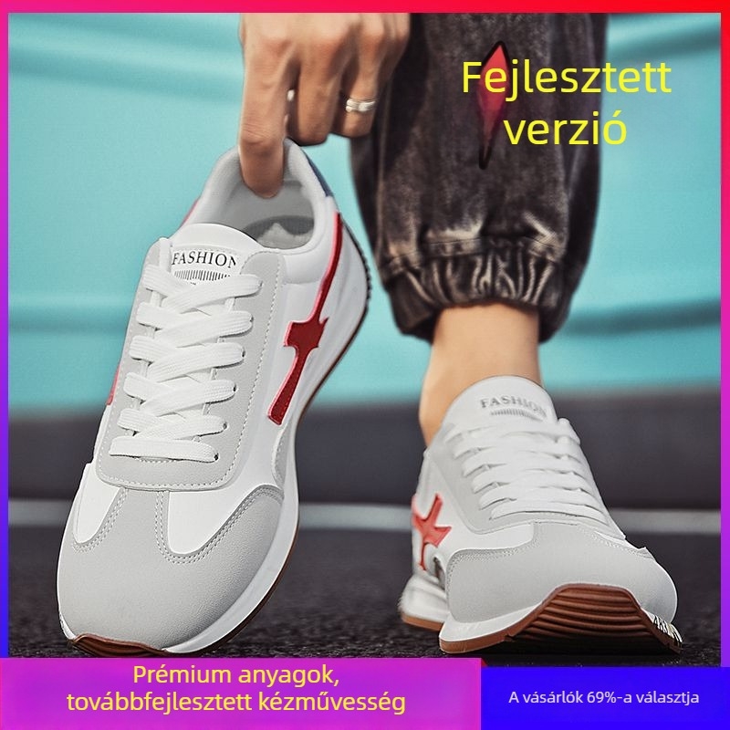 Férfi folyóparti túracipő, könnyű PU felsőrész, vulkanizált gumi talp, csúszásmentes és kopásálló, fűzővel záródó