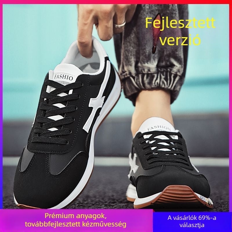 Férfi folyóparti túracipő, könnyű PU felsőrész, vulkanizált gumi talp, csúszásmentes és kopásálló, fűzővel záródó