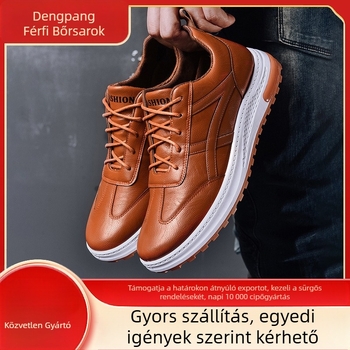 Férfi mindennapi sportcipő EVA talpbetéttel, injekciózott műanyag talppal, fűzőkkel, kerek orr, alacsony szár