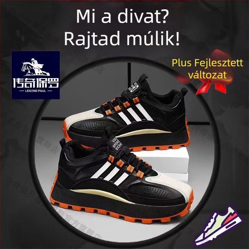 Sportos mindennapi cipő: légáteresztő, könnyű, csúszásmentes, kopásálló, injektált talpú