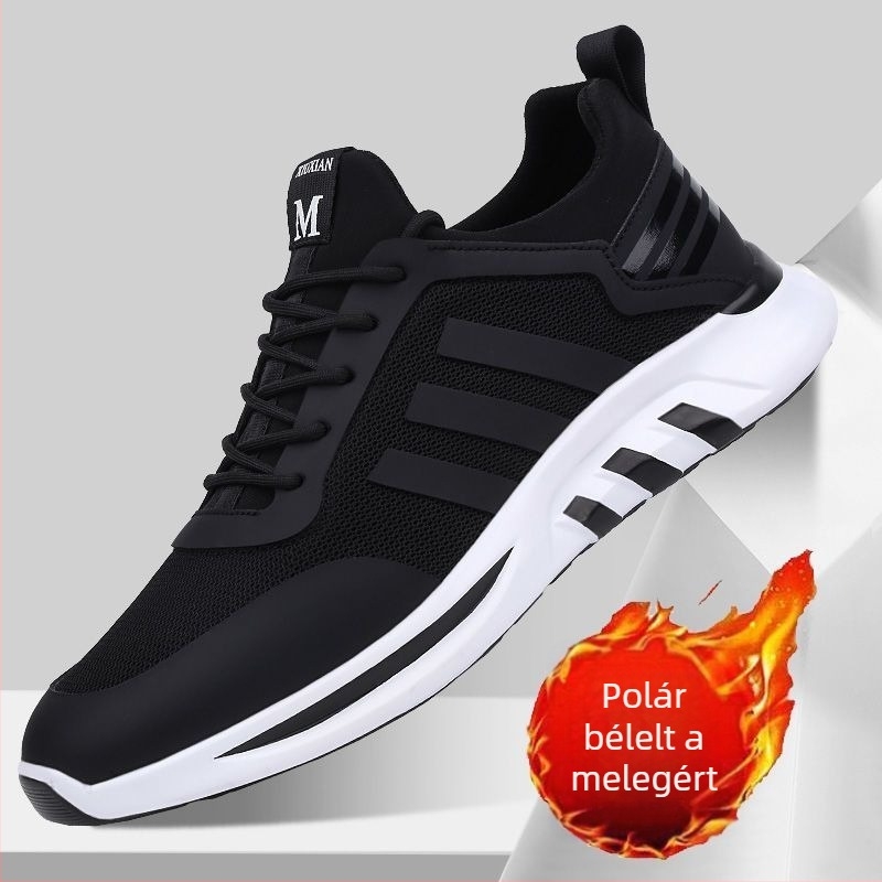 Férfi Casual Sneaker cipő – Légáteresztő, Könnyű, Csúszásmentes, Hálós felsőrész, Gumitalp