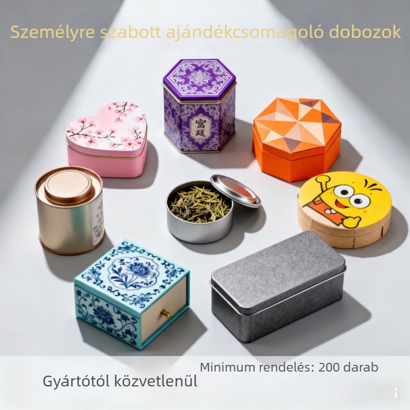 Ékszer csomagoló doboz - Testreszabható logónyomtatással, Papírkarton 150G-300G, Belső csomagolás