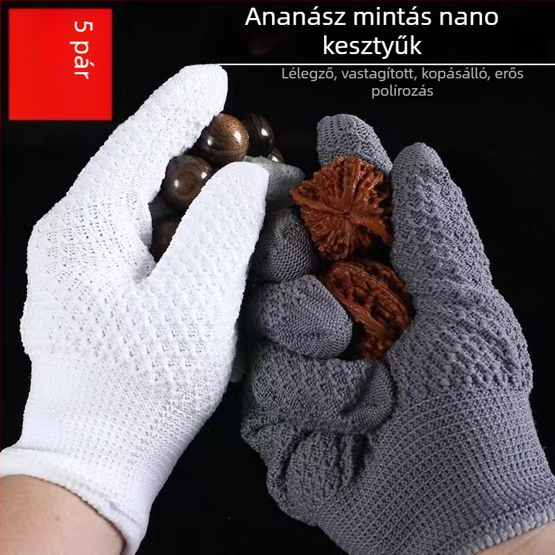 ABS anyagú ékszerdoboz, kétszintes, gyöngy tárolására és polírozására