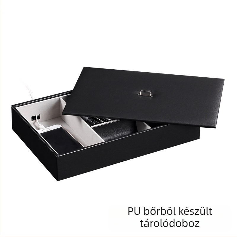 SAI Shuo Fa anyagú 6 rekeszes ékszer rendező tálca, asztali tároló, csomagoló doboz