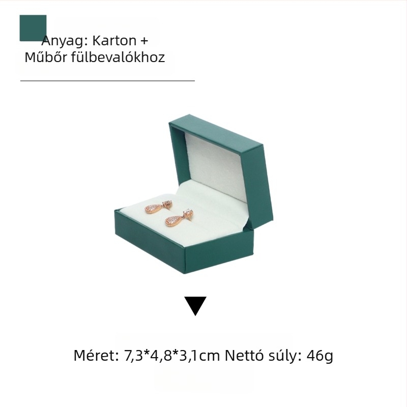 Flip-Top gyűrűsdoboz ékszerekhez, műanyag + papír konstrukció, terminál csomagolás, Yaneng