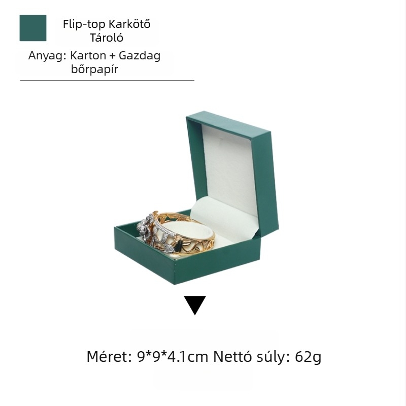 Flip-Top gyűrűsdoboz ékszerekhez, műanyag + papír konstrukció, terminál csomagolás, Yaneng