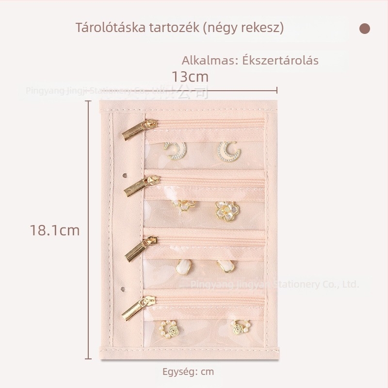Bőr ékszertároló táska utazáshoz — tárolja a karkötőket, fülbevalókat, nyakláncokat és gyűrűket; oxidáció elleni védelem.