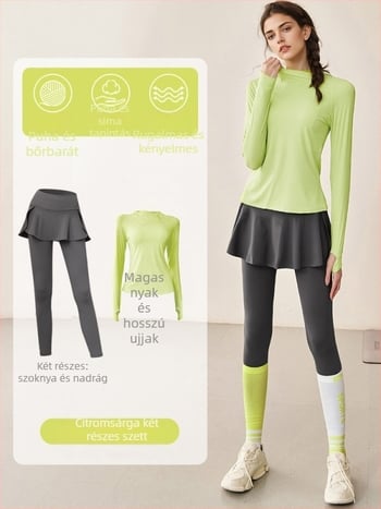 Női edzésnadrág, magas derékkal, csípőemeléssel, haskontrollal, gyorsan száradó és lélegző