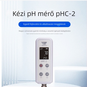 Laboratóriumi pH mérő toll formájú készülék, nagy pontosságú pH tester LCD/LED kijelzővel, BNC elektrod csatlakozás, DC 1.5V tápegység, automatikus 1–3 pont kalibráció