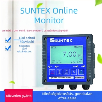 Shangtai suntexPH online pH/ORP mérőműszer pH elektróddal és vezetőképesség transzmitterrel