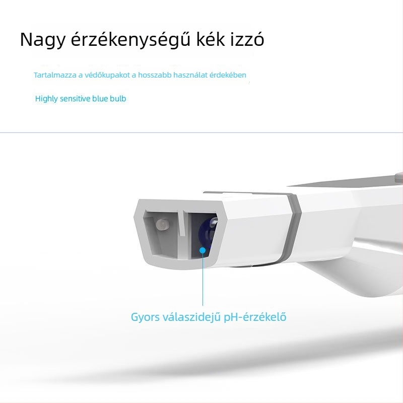 Ipari szennyvízhez használható hordozható pH-pen, színes kijelzővel, digitális olvasattal, intelligens, nagy pontosságú