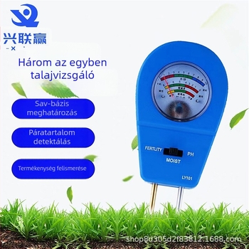 LY101 Három-in-egy talajnedvesség, tápanyag és pH mérő | Modell LY101, Típus: mérőeszköz, Kerthez, udvarhoz, virágokhoz, cserépben növényekhez, Pontosság 1