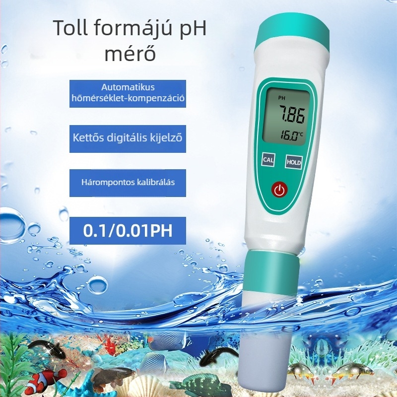 Ruyi hordozható pH-mérő PH220W külső elektróddal – 0.01 pH pontosság, 0.01–14.00 pH tartomány, márka Ruyi