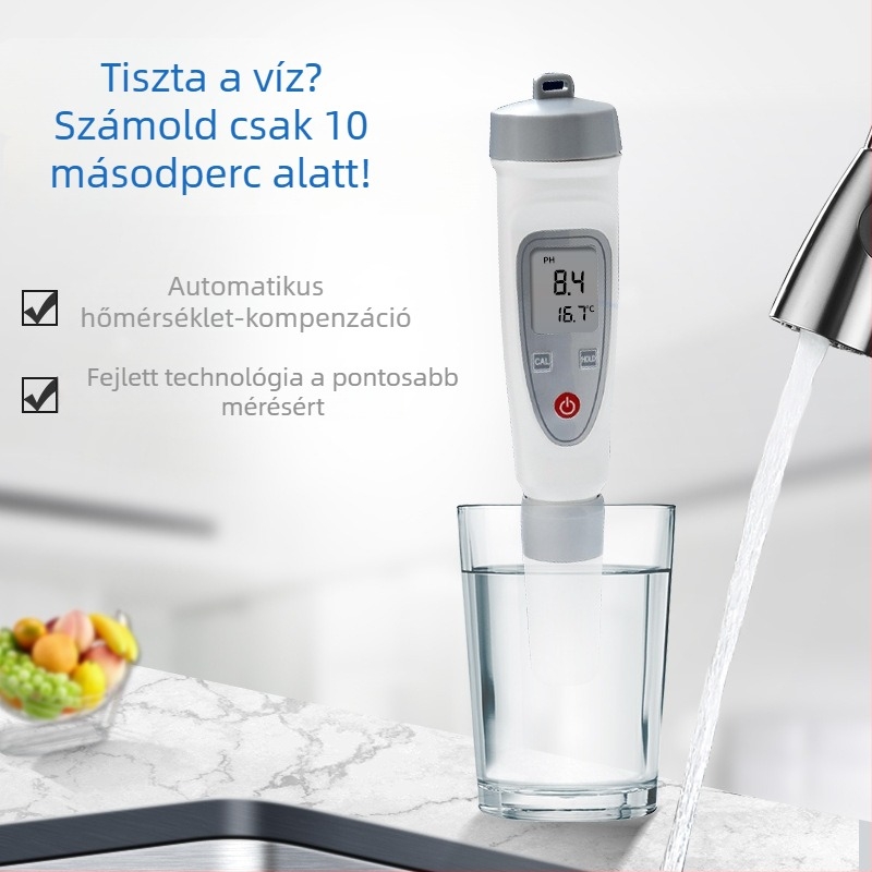 Ruyi hordozható pH-mérő PH220W külső elektróddal – 0.01 pH pontosság, 0.01–14.00 pH tartomány, márka Ruyi